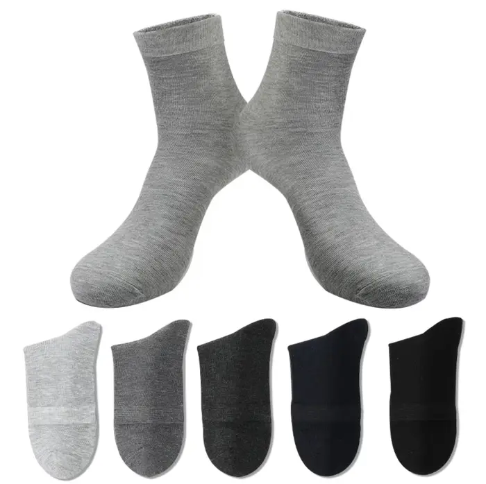 Chaussettes mi-mollet basiques pour hommes