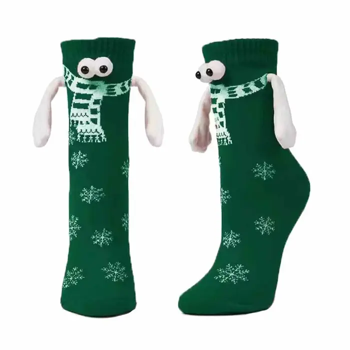 Chaussettes de noël pour Couples, drôles tenant la main, bas de remplissage, cadeaux de noël, chauss