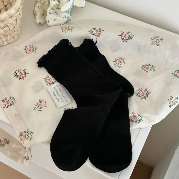 Chaussettes pour femmes Printemps-Été Respirantes, Chaussettes à nœud à la cheville, Style Ballerine