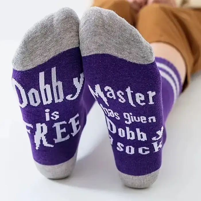 Chaussettes drôles en coton doux pour hommes, nouveauté «Maître a donné Dobby A Sock » «Dobby Is Fre