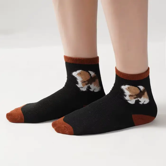 Chaussettes mi-mollet 100% coton pour femmes