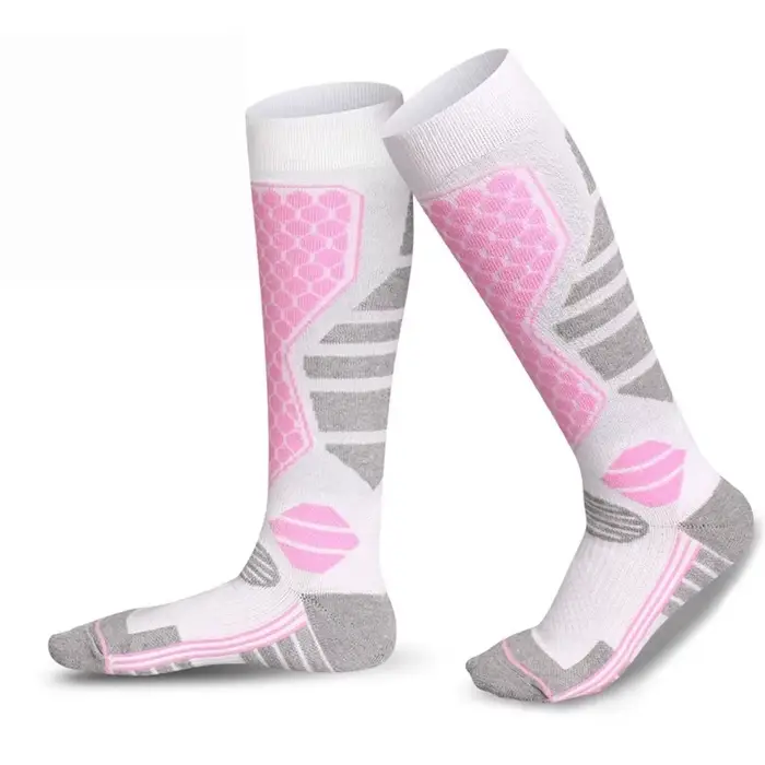 Chaussettes de ski chaudes d'hiver - Antidérapantes, épaisses, respirantes, type de compression - Sp