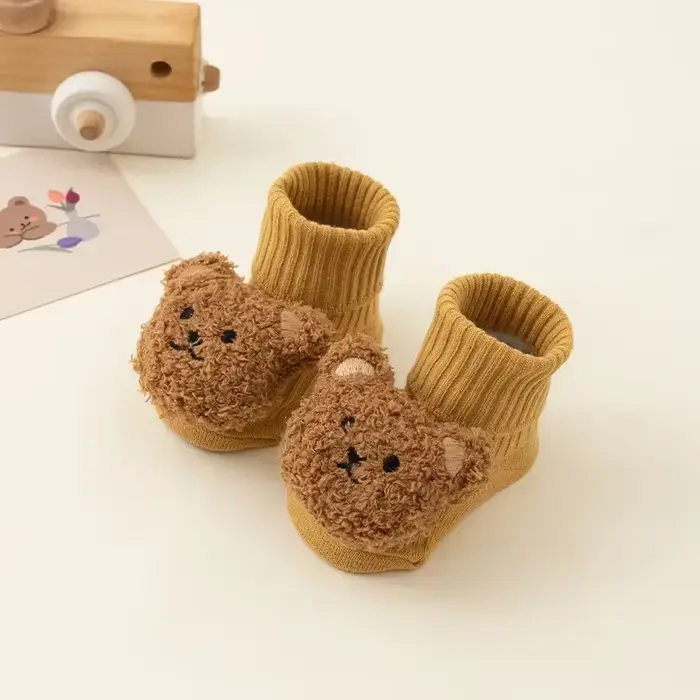 Chaussette de sol douce et mignonne pour bébé, chaussures d'intérieur pour tout-petits garçons et fi
