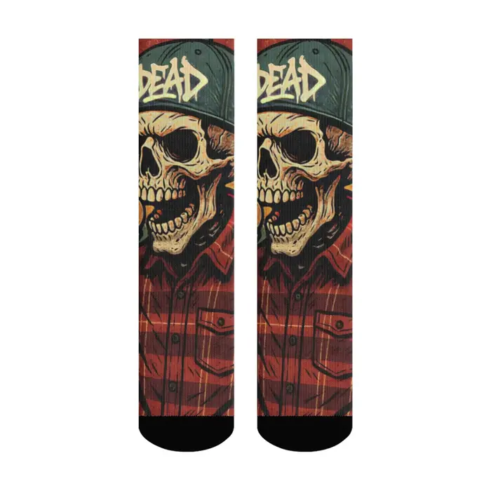 Harajuku rétro gothique crâne rue mode chaussettes nouveauté tendance Hip Hop équipage chaussettes c