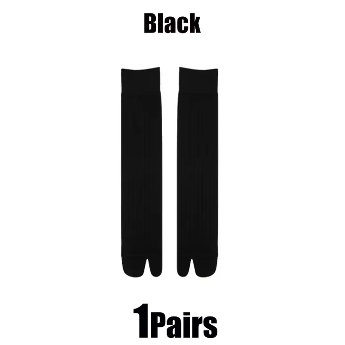 Chaussettes Tabi pour femmes, fines, mi-mollet, respirantes, en coton, à deux orteils, confortables,