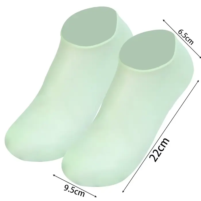 1 paire de chaussettes de soin des pieds en Silicone, Anti-fissuration, Gel hydratant, chaussettes é