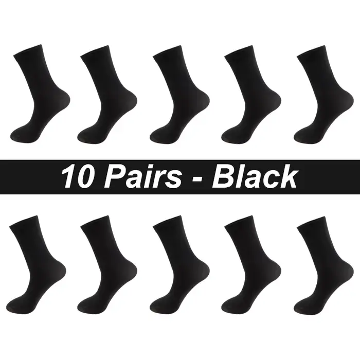 Chaussettes en coton peigné pour hommes, noir, décontracté, affaires respirant, haute qualité homme 