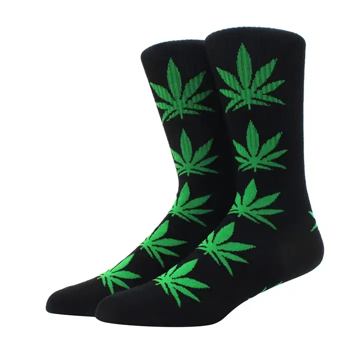 Pas cher femmes hommes cheville érable chaussette chanvre Meias feuille femme printemps été mauvaise