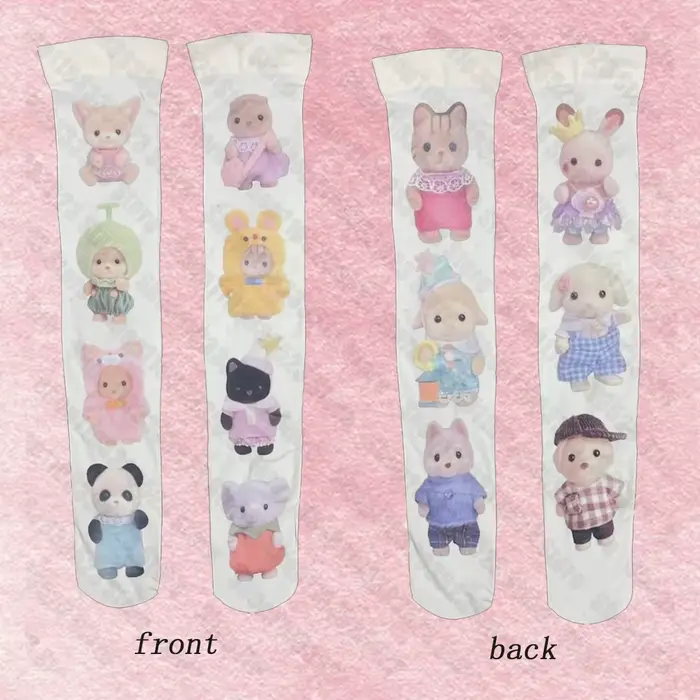 Emo Girls-Chaussettes longues féeriques pour femmes, Chaussettes au-dessus des genoux, Style punk, I