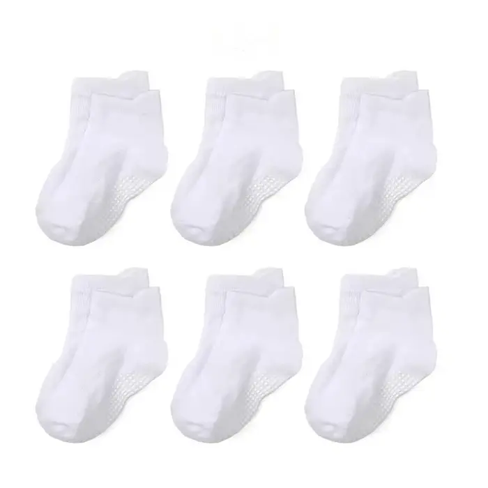 6 paires de chaussettes antidérapantes pour bébés, pour enfants en bas âge, garçons, activités intér