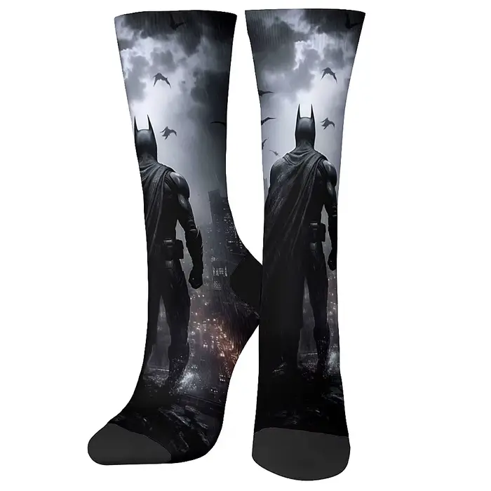 Chaussettes confortables et respirantes pour hommes, style hip hop de rue, héros de dessin animé de 