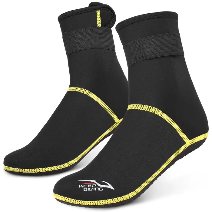 Chaussettes de plongée thermiques en néoprène, coordonnantes, 3mm, pour la plage, le rafting, la plo