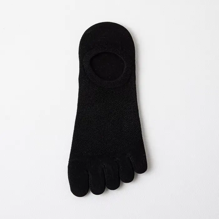 Chaussettes Homme Printemps-Été Cinq Doigts Légères Respirantes à Bout Ouvert en Coton Fin Couleur U