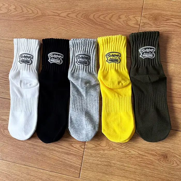 Chaussettes courtes en coton pour hommes et femmes, broderie lettres Aartoon, style Harajuku, décontractées, pour le quotidien, printemps-été, CityBoy
