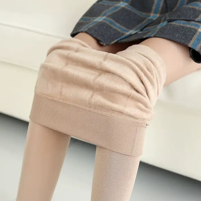 Collants doublés polaire confortables pour femmes, leggings chauds et extensibles à taille haute pou