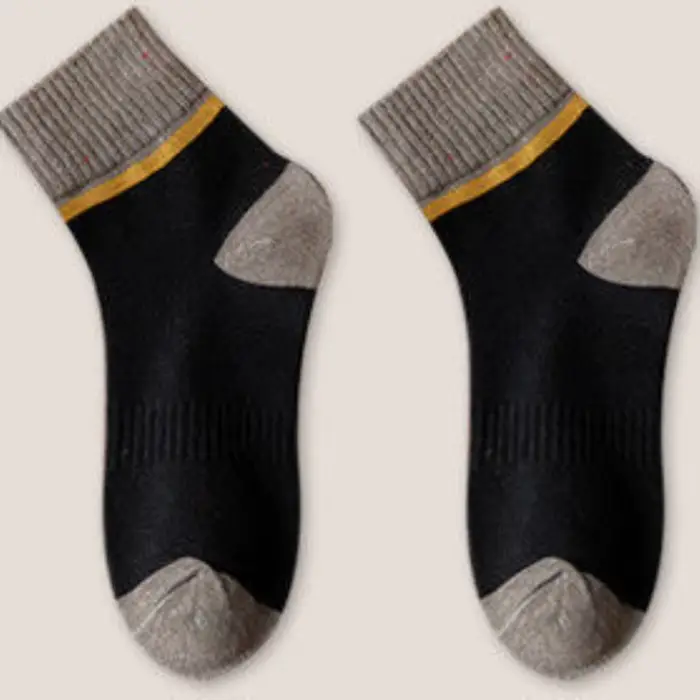 Chaussettes de sport en coton épais pour hommes, chaussettes de course, chaussettes chaudes, automne