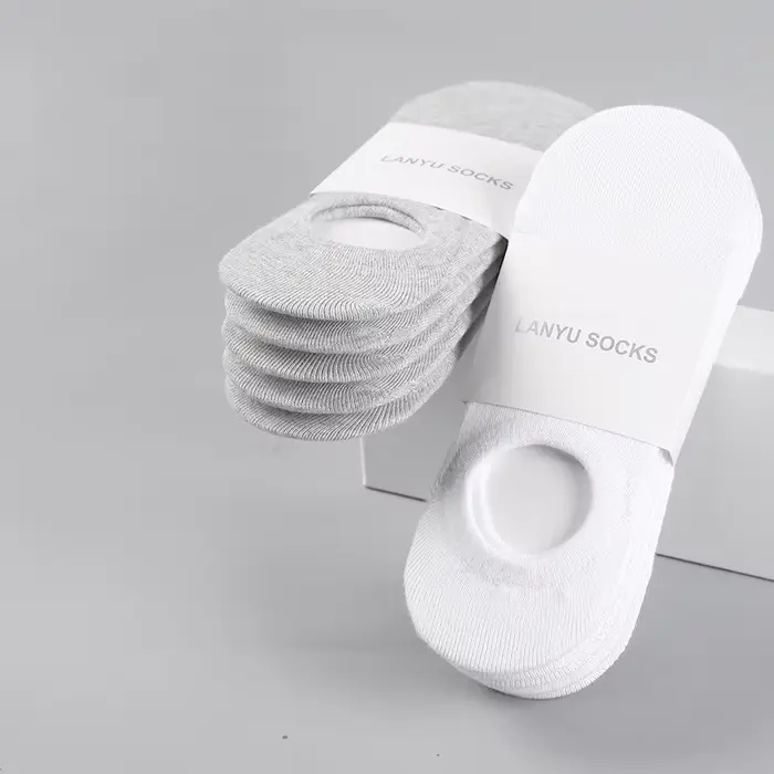 Chaussettes invisibles en coton pour hommes