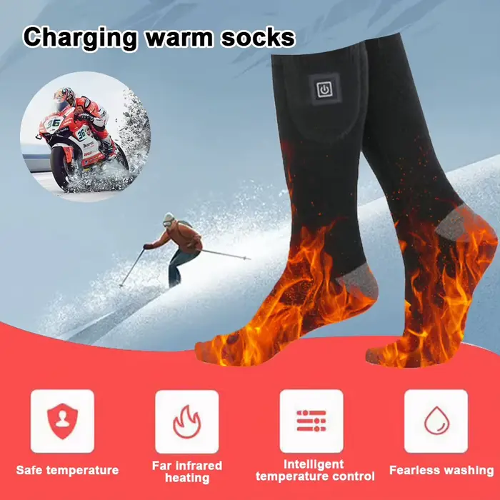 Chaussettes chauffantes d'hiver