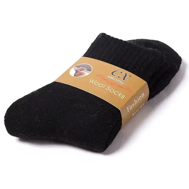 2025 nouveau hiver Super plus épais chaussettes chaudes laine hommes femmes chaussettes solides chau