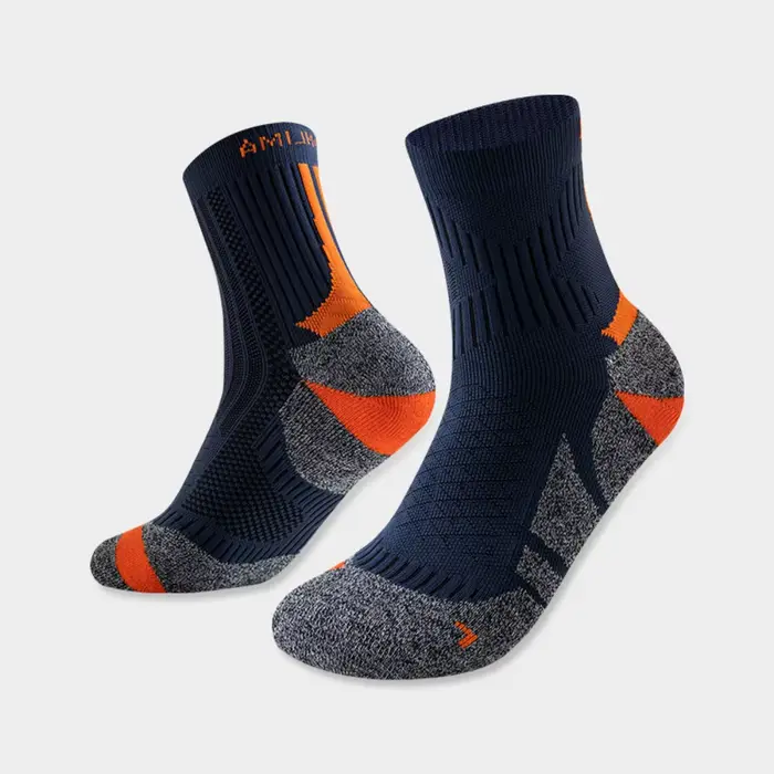 Chaussettes de course professionnelles pour Marathon, épaisses, rembourrées, antidérapantes, pour ba