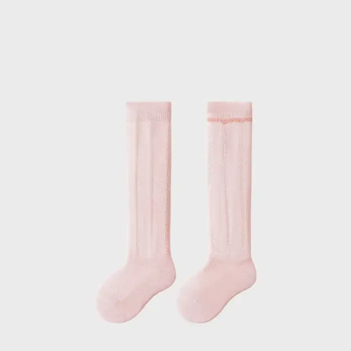 Chaussettes longues ajourées pour bébé, maille respirante en coton désossé, chaussettes hautes d'été pour nouveau-né, filles et garçons de 0 à 2 ans