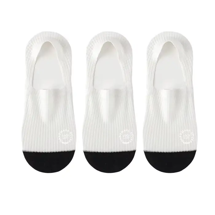 3 paires de chaussettes invisibles pour hommes, fines, respirantes, confortables, de haute qualité, 