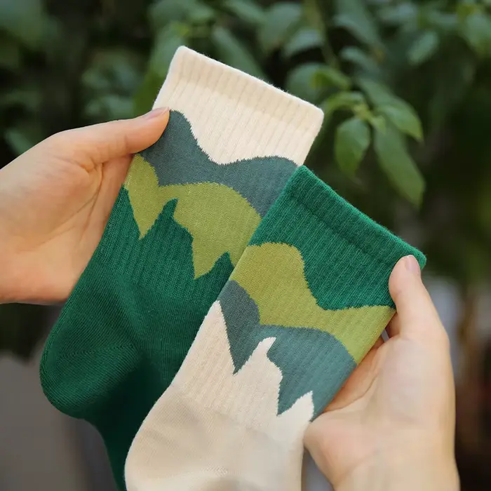 Chaussettes respirantes en coton pour hommes, chaussettes de style A et B, chaussettes de skateboard