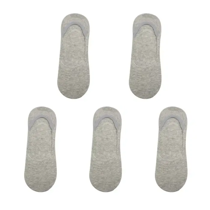5 paires/lot de chaussettes invisibles pour hommes, chaussettes respirantes en forme de bateau, chau
