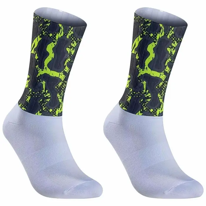 Chaussettes de cyclisme unisexes mi-mollet