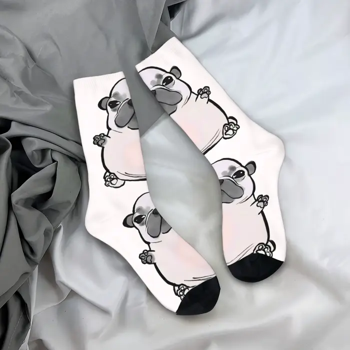 Mon ventre Pibble chaussettes mode bas automne antidérapant femmes hommes chaussettes conception dou