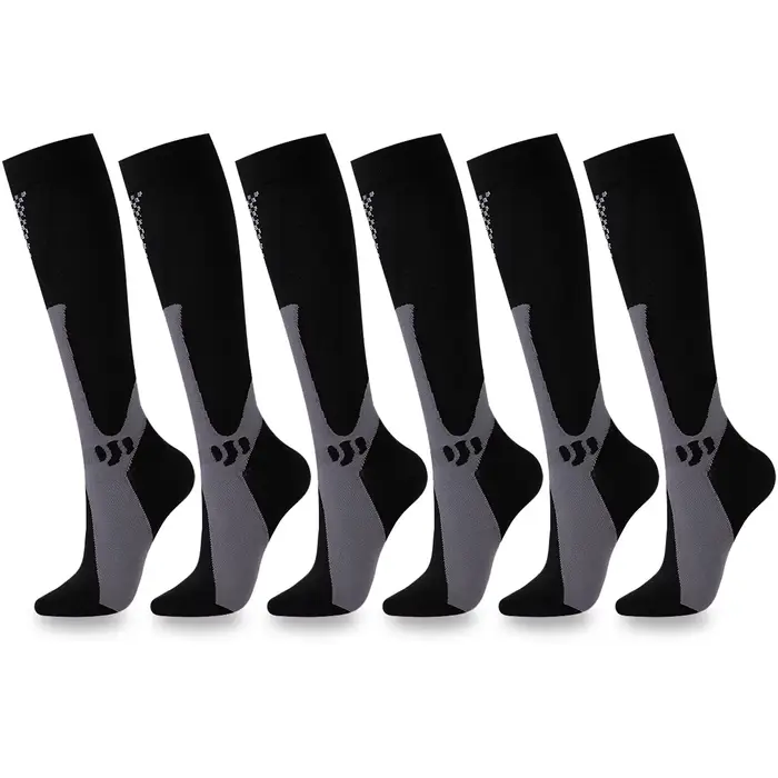 Chaussettes de compression de sport pour hommes et femmes, chaussettes d'infirmière de course, chaus
