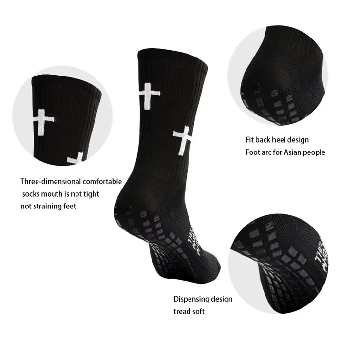 Chaussettes de sport de football à séchage rapide