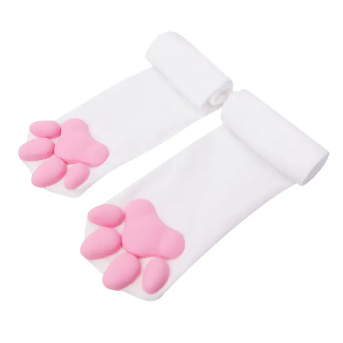 Chaussettes 3D Cat Paw pour femmes et filles, Kawaii, Cat Claw Parker, Cuissardes, Cadeau mignon, Lo