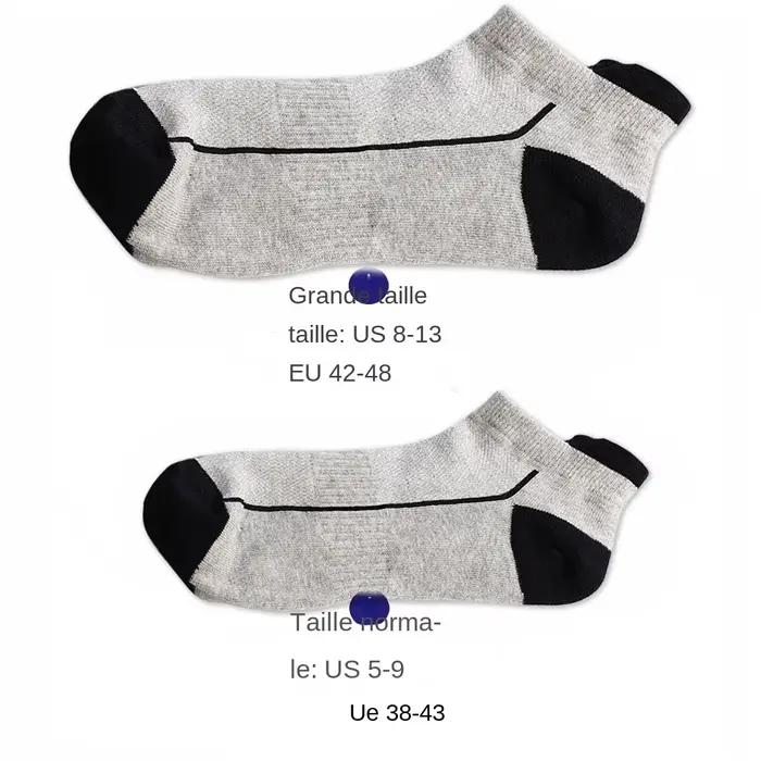 5 paires de chaussettes en coton biologique pour hommes