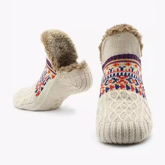 1 paire de chaussettes pour hommes, chaussettes de sol d'automne et d'hiver, chaussettes chaudes pou