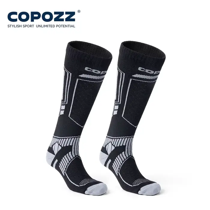 COPOZZ chaussettes de Ski en laine mérinos hommes femmes chaussettes de randonnée en plein air épais