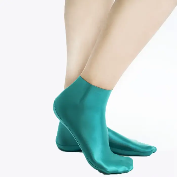 MJINM femmes brillant lisse sport respirant sans couture décontracté cheville chaussettes haute élasticité confortable