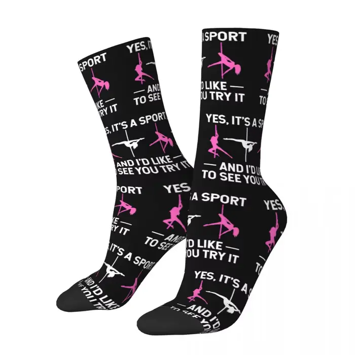 Pole Dance Yes Its A dehors and I Like to See You Chaussettes pour hommes, bas d'hiver, chaussettes 