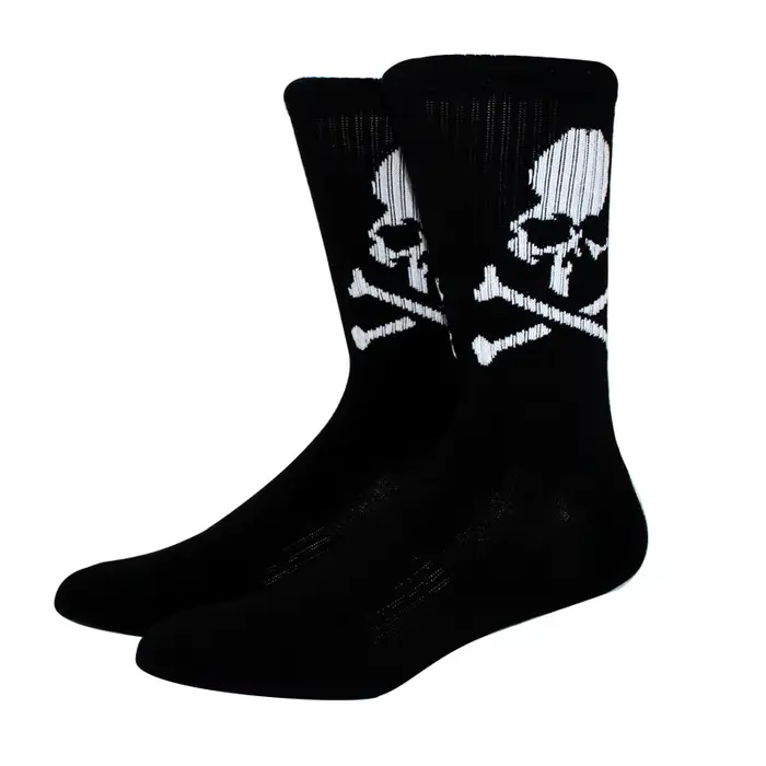 Nouvelle mode hommes chaussettes coton blanc noir