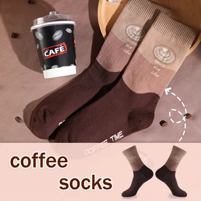 1 paire de chaussettes mi-mollet pour hommes, adaptées aux hommes et aux femmes, nouveautés et amusa