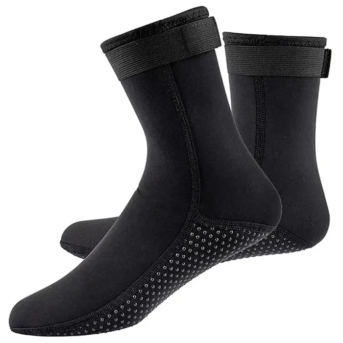 Chaussettes de plongée en néoprène pour adultes, 3mm, non ald, patchwork chaud, élasticité, chaussur