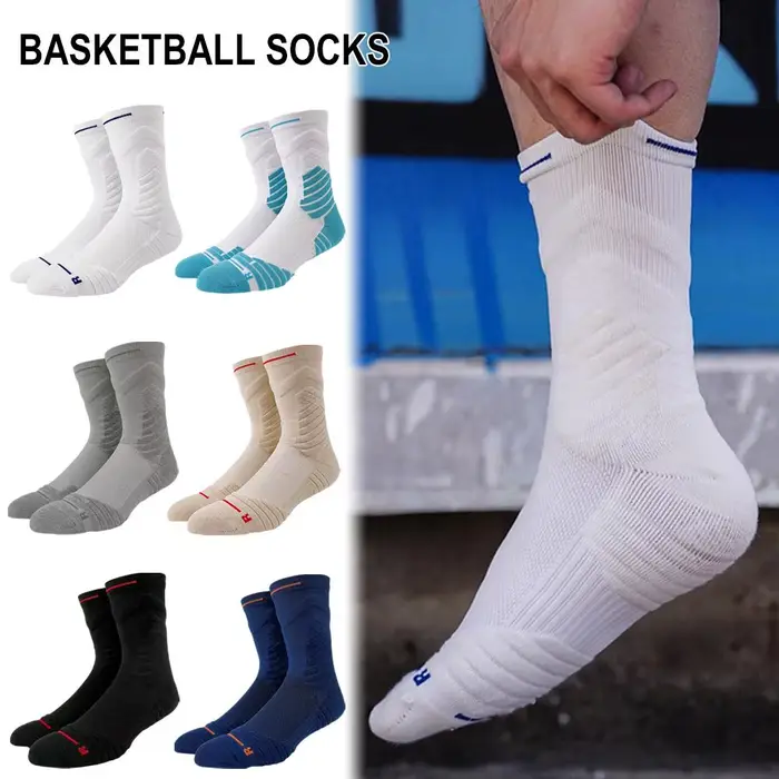 Bullfight-Chaussettes de sport montantes pour hommes, Serviette de basket-ball, Astronomique, Pratique, Professionnel, Tube long, Tube moyen, Optique Elite, Course à pied, 2.0