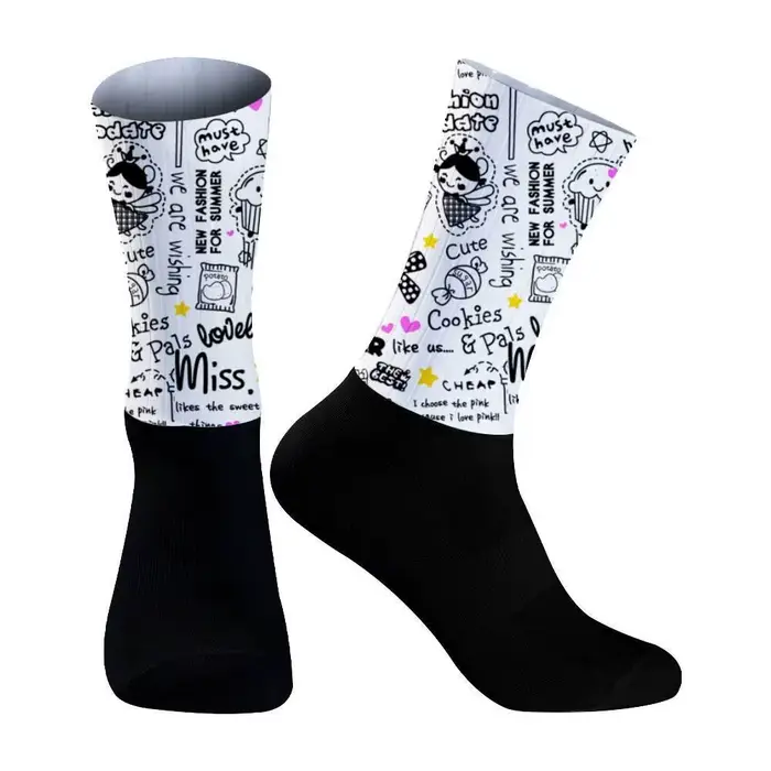 Chaussettes PRO antidérapantes pour hommes et femmes, chaussettes de sport Anti-cyclisme, pour vtt,