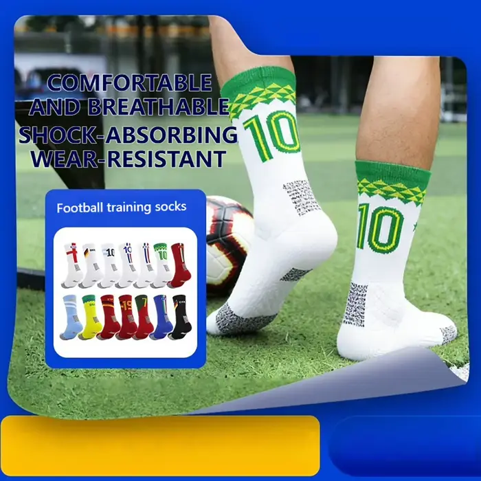 LOOGDEEL Chaussettes de football professionnelles pour l'entraînement d'équipe