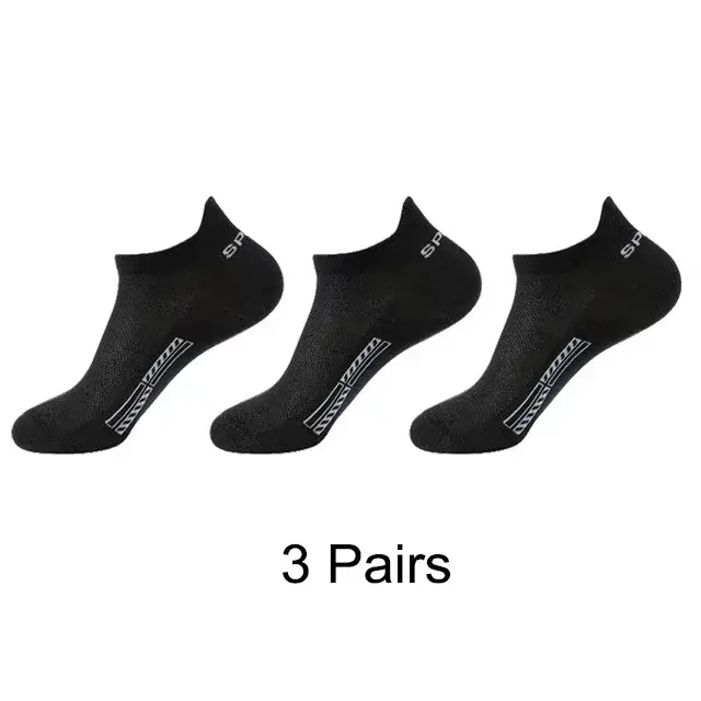 Chaussettes en coton biologique pour hommes, chaussettes de sport en maille respirante, chaussettes 