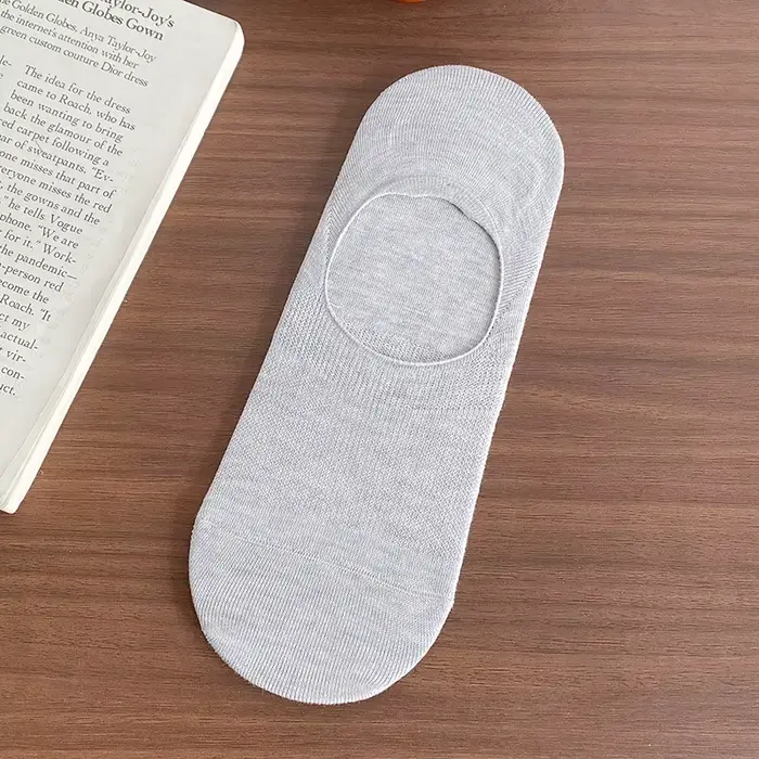Chaussettes pour hommes nouvelle couleur unie Silicone anti-dérapant chaussettes de sport pas de spe