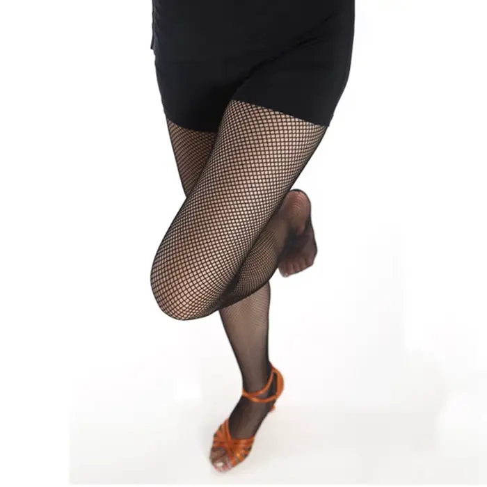 Collants en maille professionnels bas résille de danse latine compétition spécial fil dur collants é