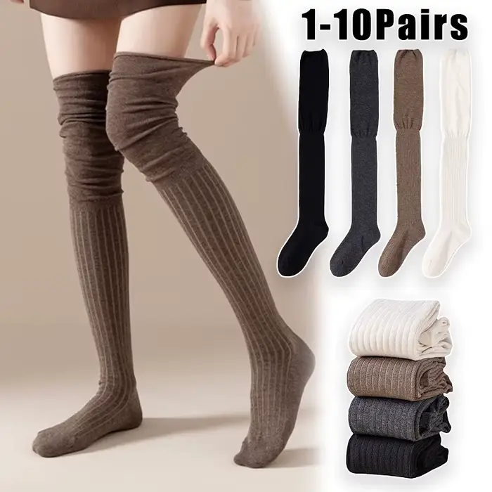Chaussettes au dessus du genou pour femmes