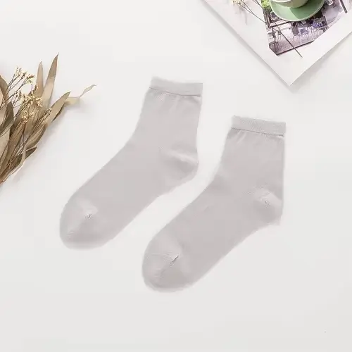 InjSocks-Chaussettes noires mi-mollet pour femmes, chaussettes courtes respirantes, mûrier, été, 80%