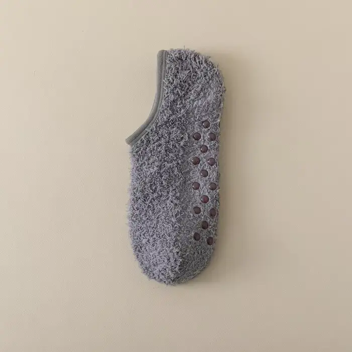 Chaussettes d'hiver thermiques pour hommes – Chaussettes d'intérieur antidérapantes en polaire corai